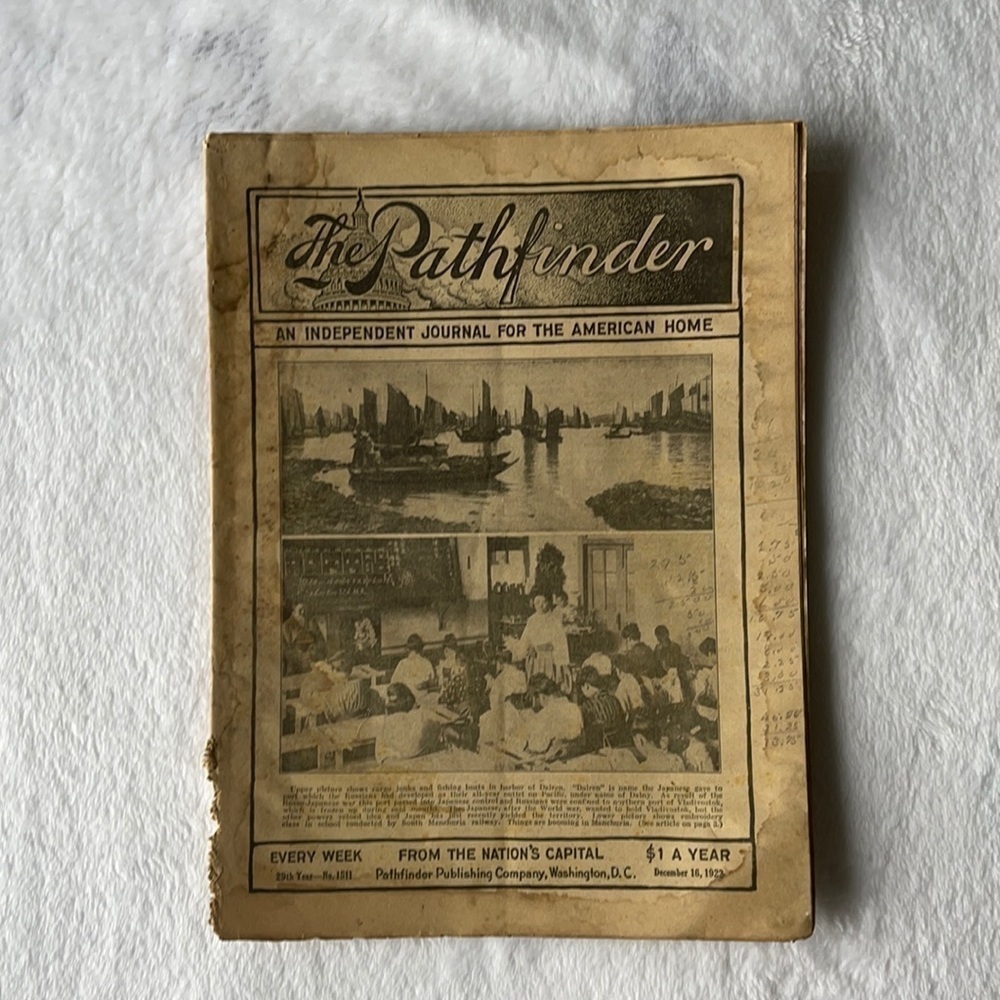 The Pathfinder Newspaper December 16 1922 Vintage
